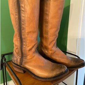 Liberty Stack Leather Cowboy Boots.